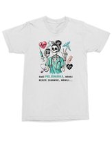 Koszulka dla pielęgniarki Bądź pielęgniarką mówili Medyczna Biała L