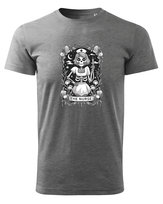 Koszulka dla Pielęgniarki The Nurse Szkielet Ciemnoszary melanż S