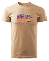 Koszulka dla Rehabilitantów Physical Therapy Beżowy L