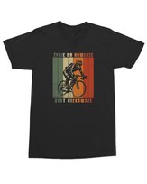 Koszulka dla rowerzysty Życie na rowerze Kolarza Prezent Czarna M