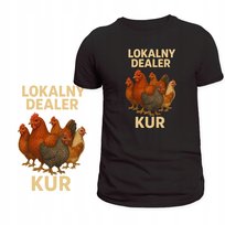 KOSZULKA DLA SPRZEDAWCY KUR ŚMIESZNY NADRUK DEALER KUR SUPER PREZENT XL