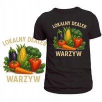 KOSZULKA DLA SPRZEDAWCY WARZYW ŚMIESZNY NADRUK WARZYWA DEALER PREZENT 3XL