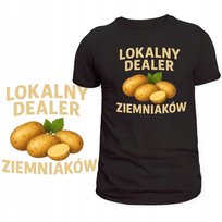 KOSZULKA DLA SPRZEDAWCY ZIEMNIAKÓW ŚMIESZNY NADRUK DEALER SUPER PREZENT L Szumila