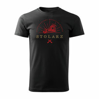 Koszulka dla stolarza stolarz stolarska strug męska czarna-XL