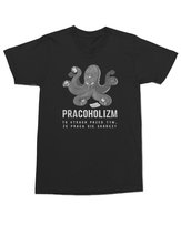 Koszulka dla Szefa Pracoholizm Praca Prezent Manager Czarna L