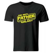 Koszulka dla taty na Dzień Ojca, prezent, Best Father In The Galaxy, rozmiar L