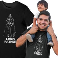 Koszulka dla taty prezent dla taty Lord Father tshirt z nadrukiem 2XL