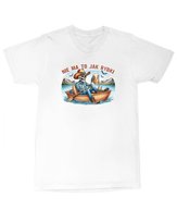 Koszulka dla Wędkarza Nie ma to jak rybki Wędkarska Rybaka Biała M