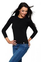 Koszulka Długi Rękaw Bawełniana Damska Moraj L Black