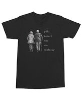 Koszulka Dopóki śmierć nas nie rozłączy Romantyczna Miłość Czarna L