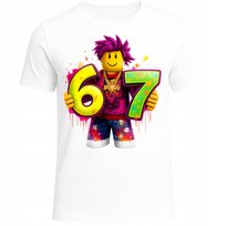 KOSZULKA DZIECIĘCA 67 SIX SEVEN MODNA VIRAL ROBLOX SUPER NA PREZENT 146-152