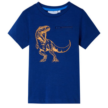 Koszulka dziecięca dinozaur 128 ciemnoniebieska - Zakito Europe