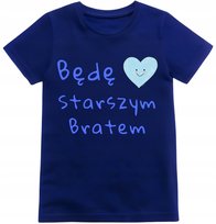 Koszulka dziecięca dla chłopca Będę Starszym Bratem uroczy t-shirt prezent