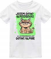 Koszulka dziecięca Jestem Gotowy na Przedszkole śmieszny t-shirt