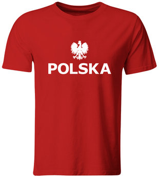 Koszulka Dziecięca Kibica Reprezentacji Polski. Czerwona, Roz. 104 - GiTees