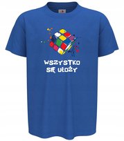 Koszulka dziecięca Kolorowa Kostka Rubika - Wszystko się ułoży t-shirt