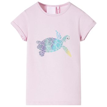 Koszulka dziecięca liliowa z nadrukiem żółwia, roz - Zakito Europe