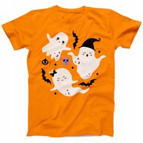Koszulka Dziecięca na Halloween Święto Dyni Chłopca Dziewczynki Duszki Freshtop