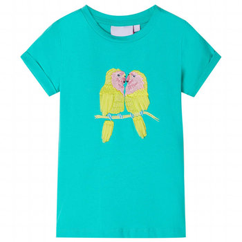 Koszulka dziecięca Papugi Miętowa 104 (3-4 lata) - Zakito Europe