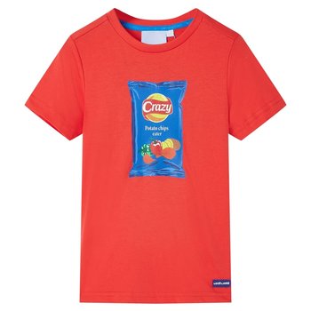 Koszulka dziecięca Przekąski czerwona 92 - bawełna - Zakito Europe