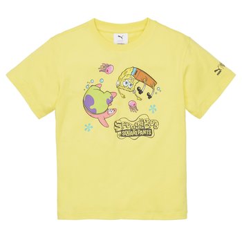 Koszulka dziecięca Puma x SpongeBob żółta 53867560-104 - Puma