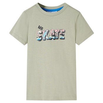 Koszulka dziecięca Skate 100% bawełna jasne khaki - Zakito Europe