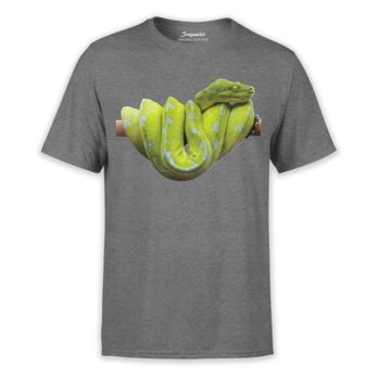 Koszulka dziecięca wąż pyton zielony-116 - 5made