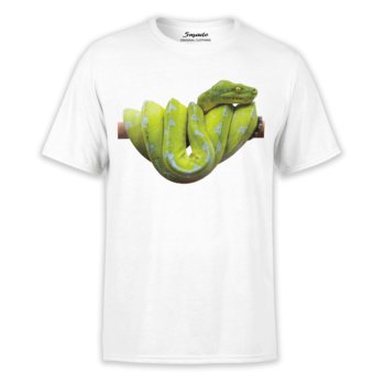 Koszulka dziecięca wąż pyton zielony-128 - 5made