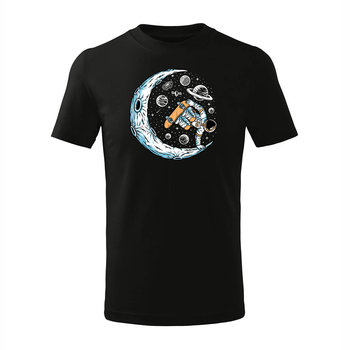Koszulka dziecięca z astronautą astronauta kosmosem kosmos koszykówka czarna-158 cm/12 lat