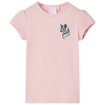 Koszulka dziecięca z jednorożcem, 116, jasnoróżowa - Inna marka