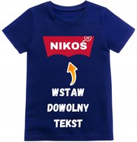 Koszulka dziecięca z nadrukiem dowolnym własnym napisem parodia t-shirt