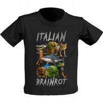 KOSZULKA DZIECIĘCA Z NADRUKIEM ITALIAN BRAINROT MEM TIK TOK ŚMIESZNA 7-8 inna (Inny)