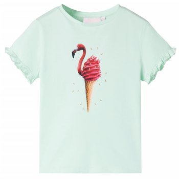 Koszulka dziecięca z nadrukiem loda, 128, jasnomię - Inna marka