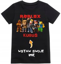 Koszulka dziecięca z postaciami z gry ROBLOX dla gracza Wpisz Swoje Imię