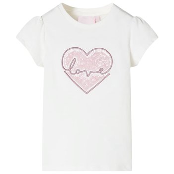 Koszulka dziecięca z sercem cekinowym, rozmiar 140 - Zakito Europe