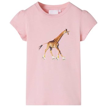 Koszulka dziecięca żyrafka 92 jasnoróżowa, bawełna - Zakito Europe