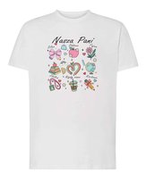 Koszulka Dzień Nauczyciela Cechy Super Nauczycielki Biały L