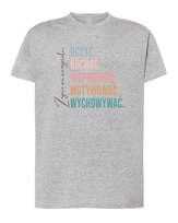 Koszulka Dzień Nauczyciela Edukacja Prezent Szara M