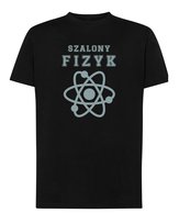 Koszulka Dzień Nauczyciela Fizyka Prezent Czarny L