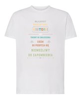 Koszulka Dzień Nauczyciela Historia Najlepszy Prezent Biały XL