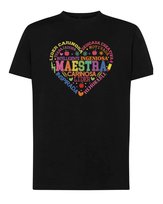 Koszulka Dzień Nauczyciela Hiszpański Maestra Prezent Czarny L