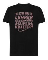 Koszulka Dzień Nauczyciela Niemiecki Lehrer Prezent Czarny L