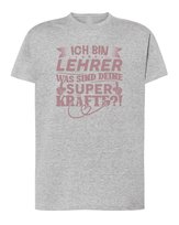 Koszulka Dzień Nauczyciela Niemiecki Lehrer Prezent Szara XL