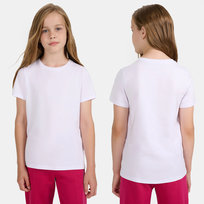 Koszulka Dziewczęca 4F T-shirt Biały Basic Podkoszulek 4FJWMM00TTSHF2332 Biały 164 4F