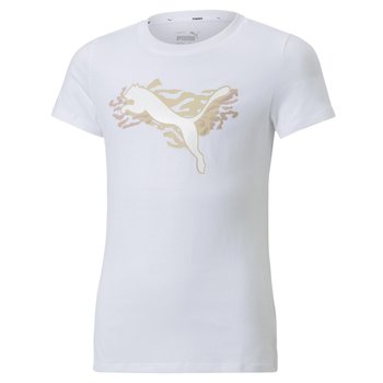 Koszulka dziewczęca Puma Alpha biała 67021302-140 - Puma