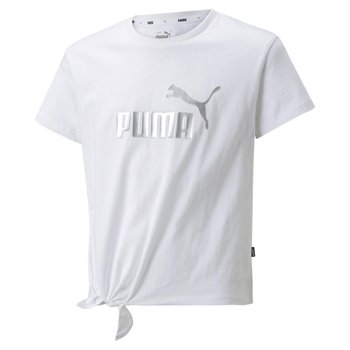 Koszulka dziewczęca Puma ESS+ LOGO biała 84695602-140 - Puma