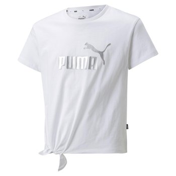 Koszulka dziewczęca Puma ESS+ LOGO biała 84695602-164 - Puma