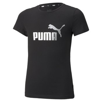 Koszulka dziewczęca Puma ESS+ LOGO czarna 84695301-140 - Puma