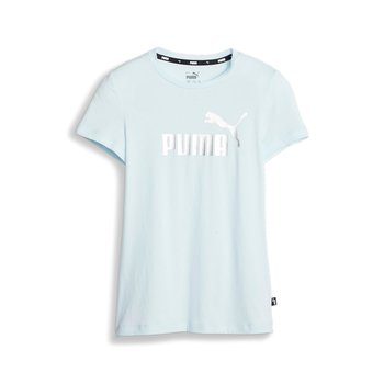 Koszulka dziewczęca Puma ESS+ LOGO niebieska 84695369-128 - Puma