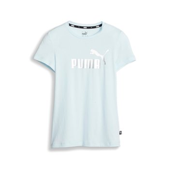 Koszulka dziewczęca Puma ESS+ LOGO niebieska 84695369-140 - Puma
